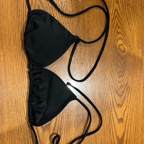 LA Hearts Black Triangle Bikini Top - Picture 1 of 3